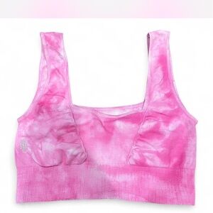 FP by Free People Movement Pink Tie-Dye Sports Bra Size Medium